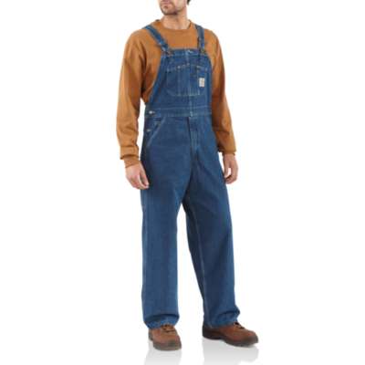 Carhartt Washed Denim Bib Overall/Unlined Style# R07